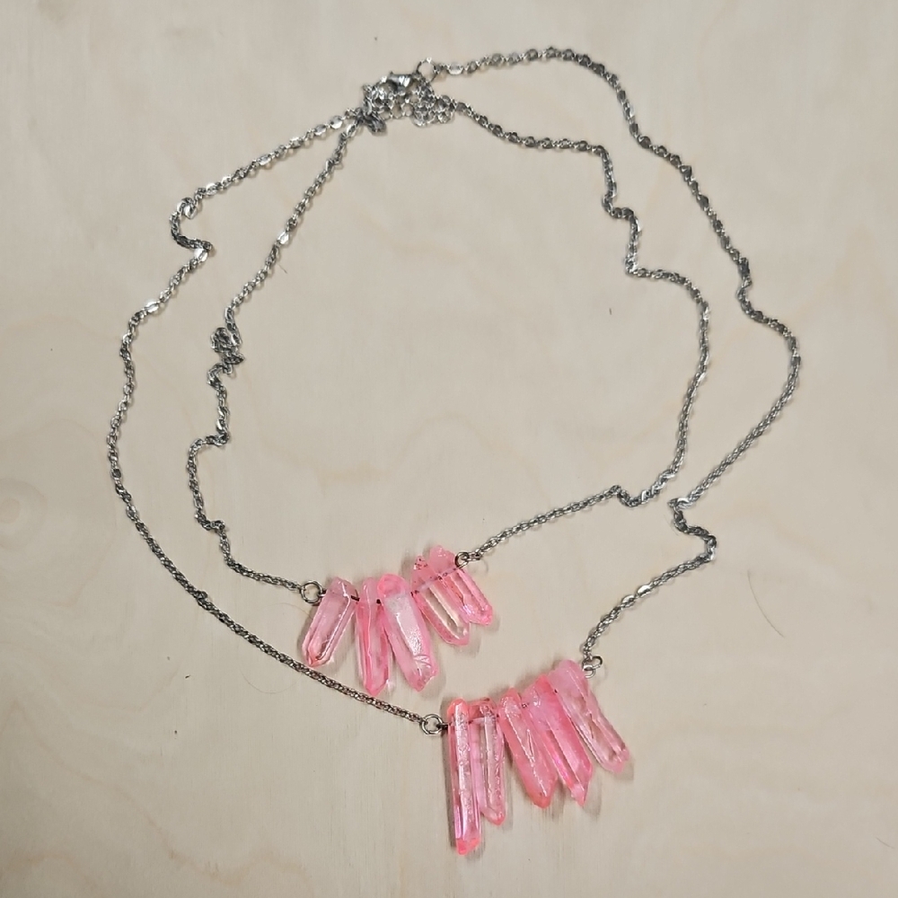 Pink Crystal Necklace